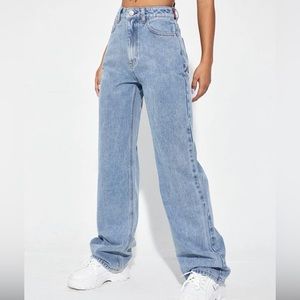 !NEW! SHEIN EZwear high waist wide leg jeans size - M :)